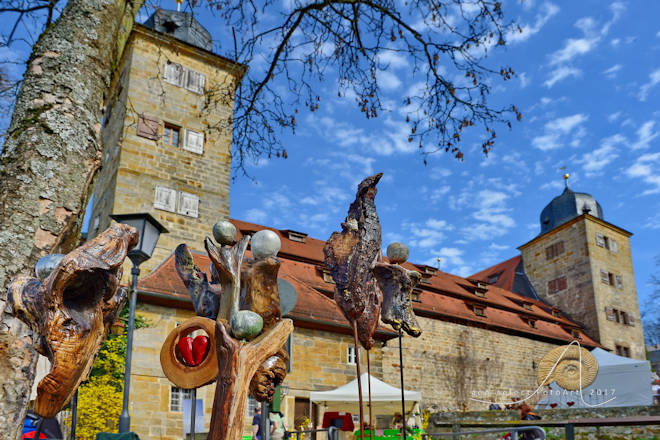 Impressionen vom enzrosen- und Ostermarkt auf Schloss Thurnau